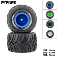PYFORE 96mm Diameter 1/14 1/16 Universal Tires for Small Monster Trucks ARRMA and MJX