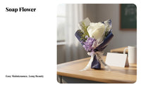 Soap Flower Bouquet Preserved Flowers Small Floral Bouquet Small Floral Gift for Graduates, Birthday, Graduation