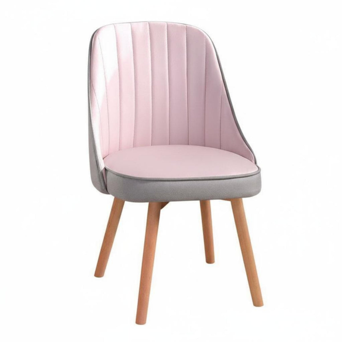 Armless Rolling Chair Adjustable Height Swivel Seating Padded Seat for Dorm Room
