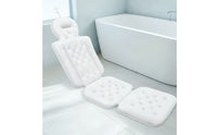 Full Body Bath Pillow Contoured Bathtub Cushion with Hook Bath Mattress Breathable Bathtub Pillow Quilted for Adults, Home Spa