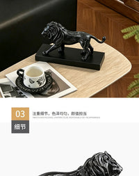 Italian Vintage Style Lion Sculpture Desk Decor for Home and Office