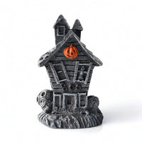 Haunted House with Pumpkins Compact Haunted House Figurine Gothic for Bookshelf
