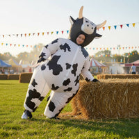 Inflatable Cow Costume Easy to Wear Cow Inflatable Suit Lightweight for Cosplay