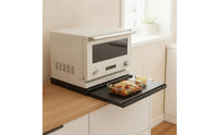 Countertop Shelf with Sliding Tray Single Tier Pull-out Storage Shelf Low-Profile Drawer Organizer for Kitchen