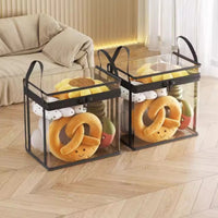Soft Toy Storage Bin Carry Handles Clear Storage Bin Large-Capacity