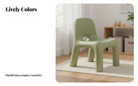 And Odorless Kids Backrest Chair Rounded Corners Toddler Chair Easy to Clean Small children's Stool Ergonomic Design for Toddlers, Preschoolers, Parents, Kindergarten, Playroom, Daycare Center, Preschool