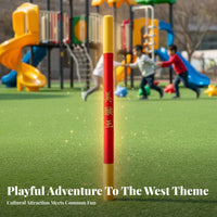 Soft and Safe ape protagonist's Golden Cudgel fabled Theme Toy rod Lightweight Cosplay item Extendable Design for Preschoolers, Mythology Fans, School Performances, Imaginative Play, Holiday Gift, Home Decor