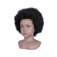 Afro Texture Mannequin Head Dense Ringlets Afro Mannequin Head Cutting