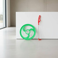 Hoop and Toy Screen Fun Rolling Hoop Game Promotes Hand-Eye Coordination Push Wheel Toy for Kids, Outdoor, Park, Playground