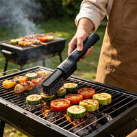 Foldable Electric BBQ Cleaning Brush with Stainless Steel Bristles