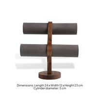 Jewelry Display Stand Sturdy Jewelry Display with Velvet Guarding Space-Saving for Dressing Table, Retail Counter