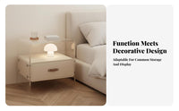 Levitateing Nightstand Easy to Clean Acrylic Levitateing Cabinet Rounded Corners