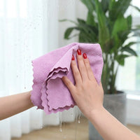 Fish Scale Microfiber Cloth and Microfibre Cloth Cleaning Supplies, Absorbent Microfiber Towel for Glass and Dishes, Lint and Grease-Resistant