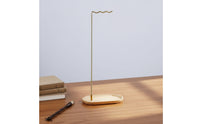Brush Pen Holder Stand Desktop Brush Hanger with Wood Base Basic Rack for Calligraphers