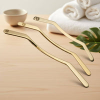 Brass Gua Sha Stick Easy to Hold Meridian Massage Rod Portable for Salon