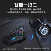 跨境爆款头盔蓝牙耳机防水降噪摩托车耳机头盔耳机智能连2个手机