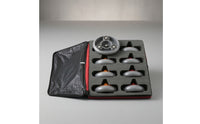 8 Pieces Floor Disc Game Set with Carrying Case Foam-Padded Athletic Goods Zippered for Schools, Organizations
