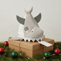 Soft Shark Head Hat Cute Shark Hat Sea Themed Animal Headwear for Christmas