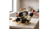 Metal Tabletop Vino Rack