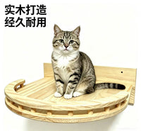 现货实木猫咪猫爬架打孔钉墙上墙家用室内壁挂式幼猫大猫源头厂家