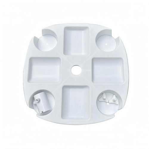 Umbrella Cup Holder Tray Square Beach Umbrella Tray Rounded Corners Outdoor Accessory