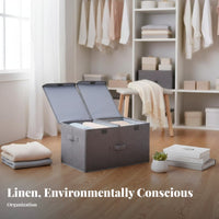 Foldable Lidded Container With Lid Lidded textile Box particleresistant for Dorm Room