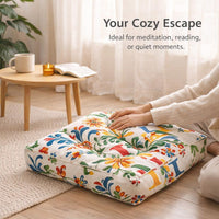 Round Floor Cushion for Living Room, Meditation Cushion, Large Floor Pillow Adults, Seat Cushion for - Image 5