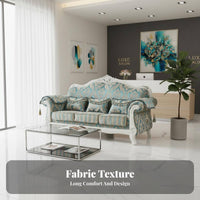 3 Pieces 3 Piece Button-Tufted Couch collection Removable and cleanable slipcovers Sofa Set European design Upholstered Seating for Small Spaces, salon