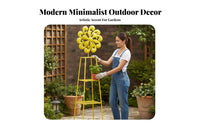 Rotating Design Ferris Wheel Planter Floor-Standing Ferris Wheel Succulent Planter Rotatable Garden Decor Space Saving for Gardeners, Home Decorators, Homeowners, Balcony, Patio, Yard