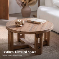 Round Pedestal Table Waterproof Round Tripod Table Modern Design Sturdy Construction for Renters, Adults, Patio, Garden, Balcony