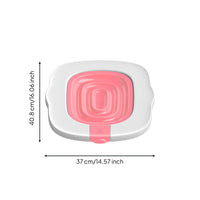 White Feline Toilet Guide Recessed Opening Square Feline Toilet Guide