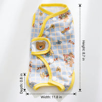 Cat Recovery Suit Post-Surgery Clothing, Spay Neuter Suit for Felines, Post-Op Cat Wear with Four-Legged Design, Breathable Polyester Material