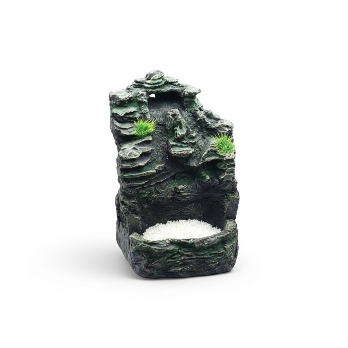Sand Cascade Rock Decoration Realistic Rock Waterfall Ornament Easy to Clean
