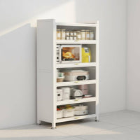Multi-Tier Storage Cabinet Dust-Proof Freestanding Pantry Cabinet Large Capacity