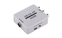 Plug-and-Play Audio-Video to RF Converter Compatible Audio-Video to RF Modulator Simple Setup Converter Box Stable for TV Hookup