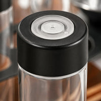 6 Pieces Coffee Bean Canister Portable Single Way Valve Jar Airtight