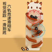 儿童新品趣味小熊滑翔车翻滚车幼儿益智惯性溜溜车木制滑滑车玩具