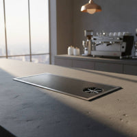 Utility Tray with Slatted Drainage Rectangular Tea Table Drainage Tray Gray for Baristas