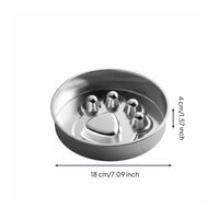 Slow Feeder Dog Bowl Rust-Resistant Stainless Pet Bowl Easy to Pet Hygiene Supplies for Large Dogs