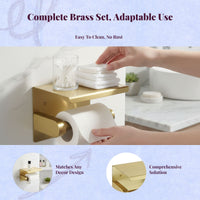 Brass wall faucet bathroom set
