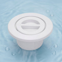 Flush-Mounted Suction Fitting with Flange White Pool Inlet Fitting for Water Circulation