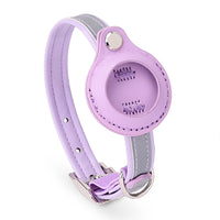 Safe Cat Collar with Pet Tracker Holder Lightweight Pet Tracker Cat Collar Easy to Clean Comfortable for Cats