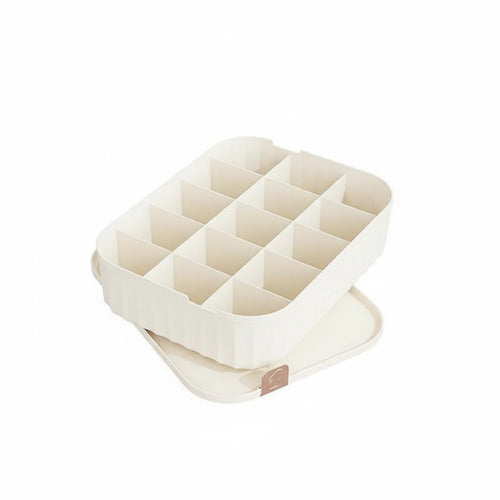 3 Pieces Underwear Compartment Box Stackable Drawer Organizer Foldable Design