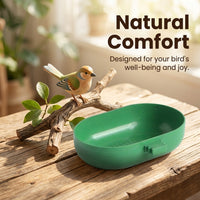 Bird Bath Cage Hanging Bathtub for Small Birds, Pet Bird Bath Box, Decorative Po #variant:Green