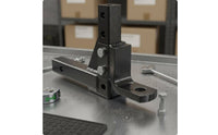 10 Inch Drop Hitch Mount Powder Coated Adjustable Trailer Hitch Ball Mount Anti-Tamper-Resistant for Rough-Terrain