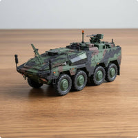 1:72 Armored Fighting Vehicle Control Vehicle Alloy Model Realistic Detailing Collectible Toy for Collectors, Display Shelf