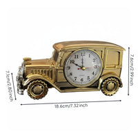 Nostalgic Vintage Car Alarm Clock Creative Gift Retro Car Model Clock House Decoration for Bedroom