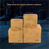Wooden Plyometric Jump Box for Explosive Power Training and Fitness
