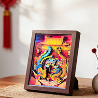 Dragon Avian Paper Art Traditional Chinese Style Wedding Desk Ornament Luxury Look Home Decor for Brides, Engaged Couples