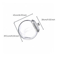 Angled Seal Jar Sealed Transparent Storage Jar Easy to Clean for Kitchen